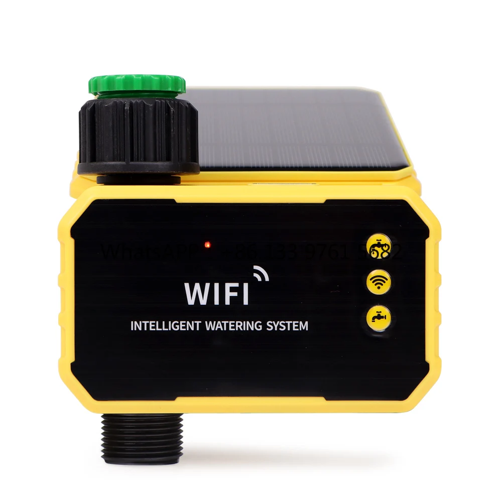 

2025 Hot SaleWholesale New Design Wifi Water Timer Garden Timing Irrigation Automatic Watering Solar Watering Controller