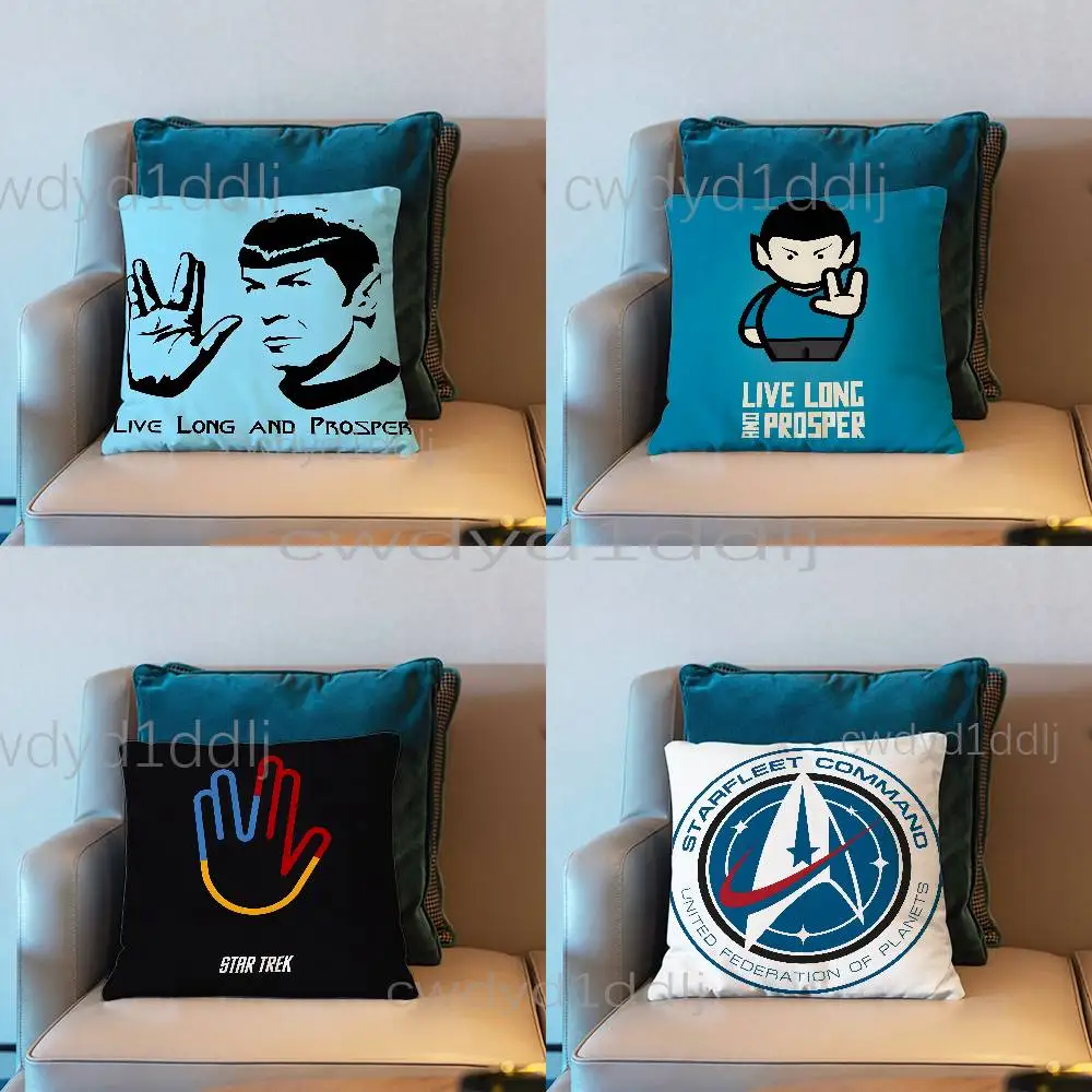 

S-Star Trek Spock Space Cushion Cover Pillow Cover Decor Pillowcase Printed Cushion Case For Couch