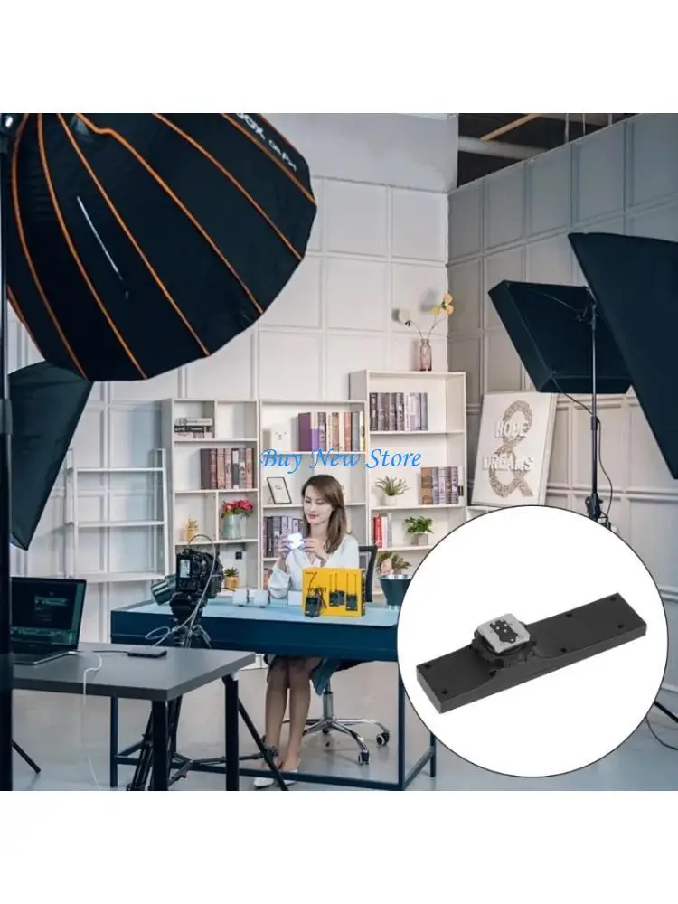 

20CE Double Hot Shoe Flash Light Speedlite Bracket Splitter For 7DII 70D 5DR Camera