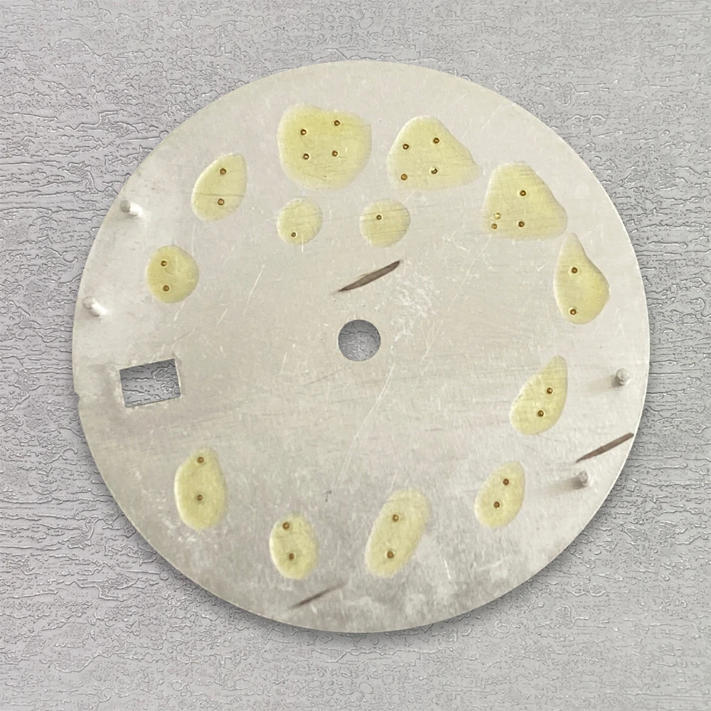 28.5 مللي متر S شعار الطلب العربي صالح NH35/NH36 اليابانية الحركة التلقائية عالية الجودة أشعة الشمس ساعة مزدوجة تعديل الملحقات