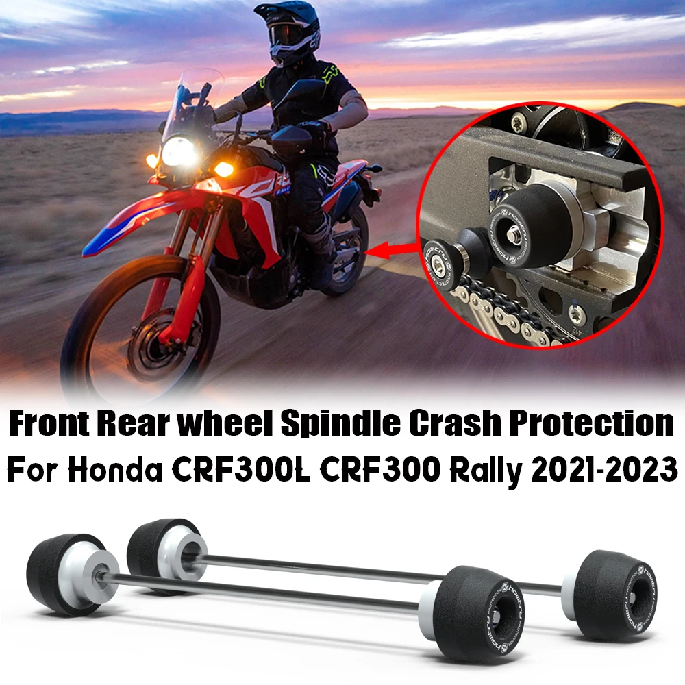

For Honda CRF300L CRF300 Rally 2021 2022 2023 2024 Motorcycle Front Rear wheel Spindle Crash Protection