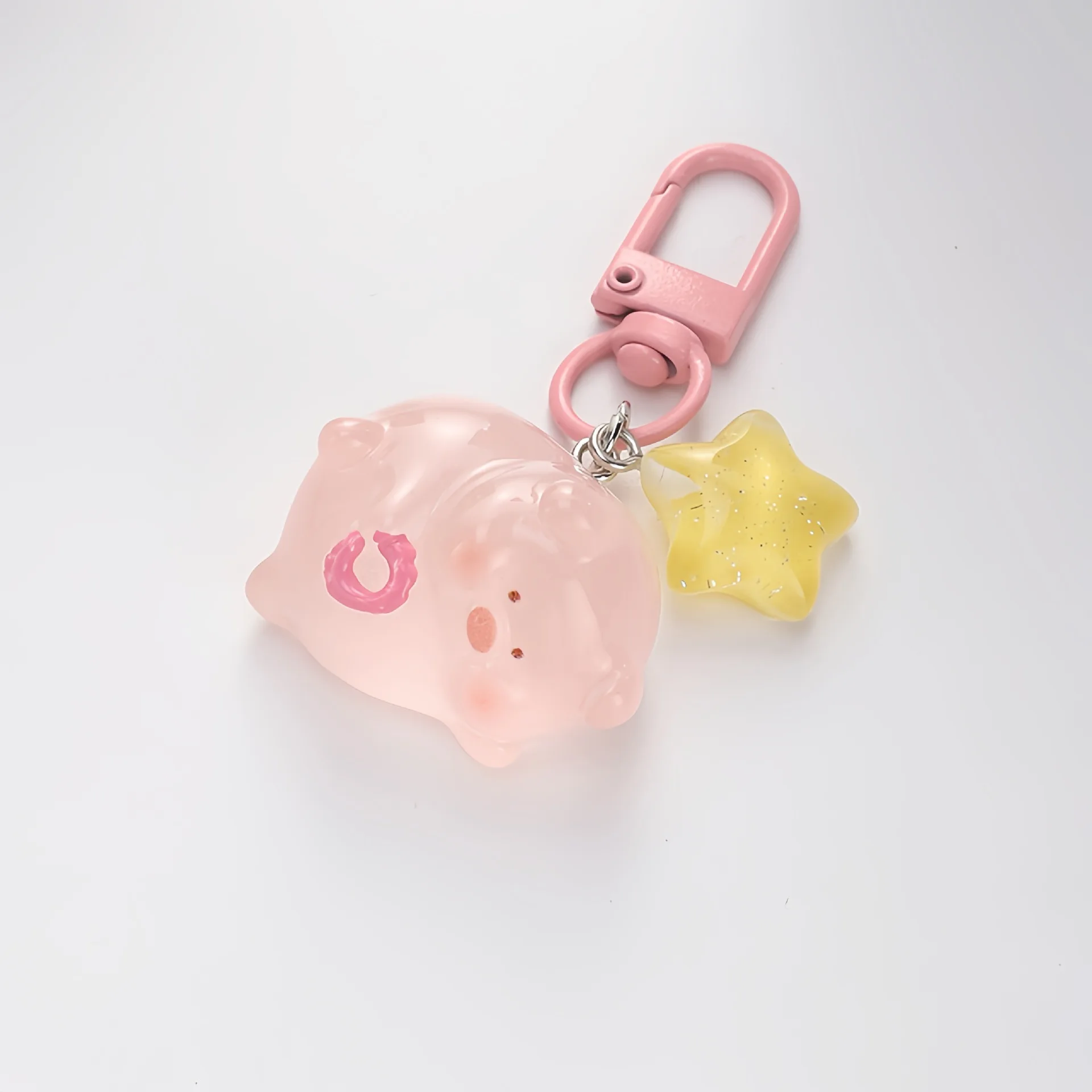 الإبداعية لطيف هلام الراتنج الكرتون خنزير مفتاح سلسلة سحر الديكور الوردي خنزير قلادة الكورية نمط حقيبة قلادة ثلاثية الأبعاد مفتاح سلسلة الفتيات #5