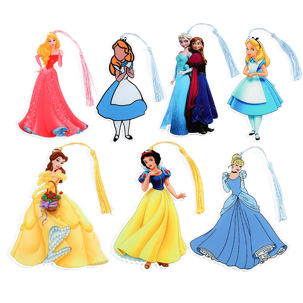 Disney Princess Bookmark - Vibrant and Colorful Decorative Reading Marks, Ideal Gift for Book Enthusiasts and Literature Enthusi