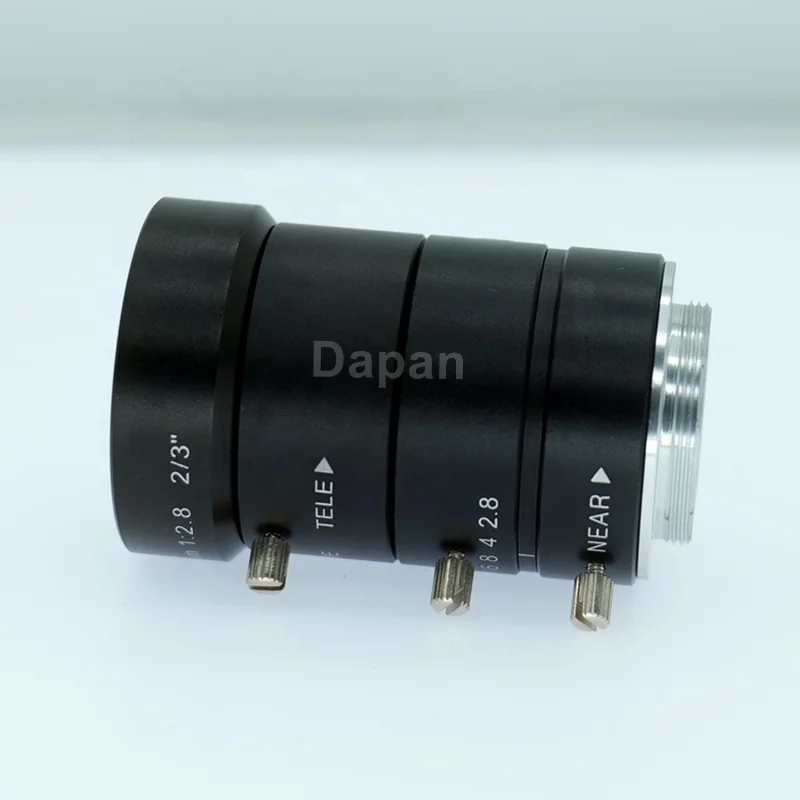 2MP バリフォーカルレンズ 12-36mm マニュアルアイリス C マウント F2.8 2/3 インチ低歪み FA 工業用レンズ