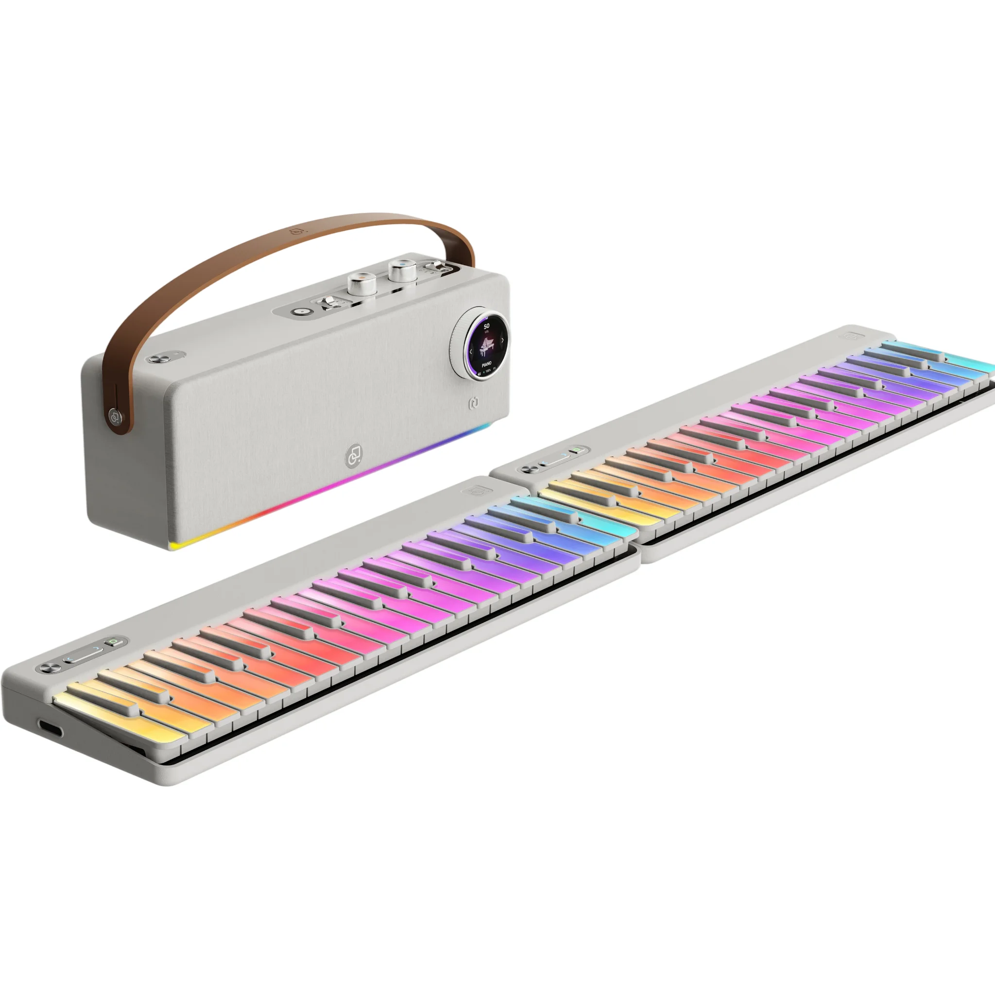 Music Password Band Starter Kit: Two PartyKeys Smart Keyboards + PartyStudio Speaker—NFC One-Touch Connectivity Wireless Music System for Duets