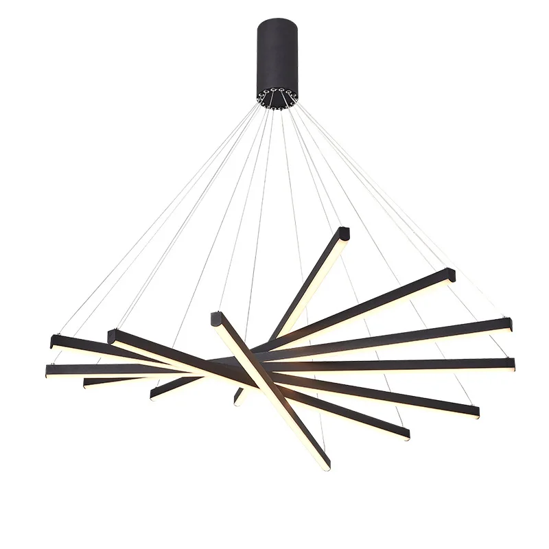 Duplex building chandelier, Nordic modern villa living room lamp