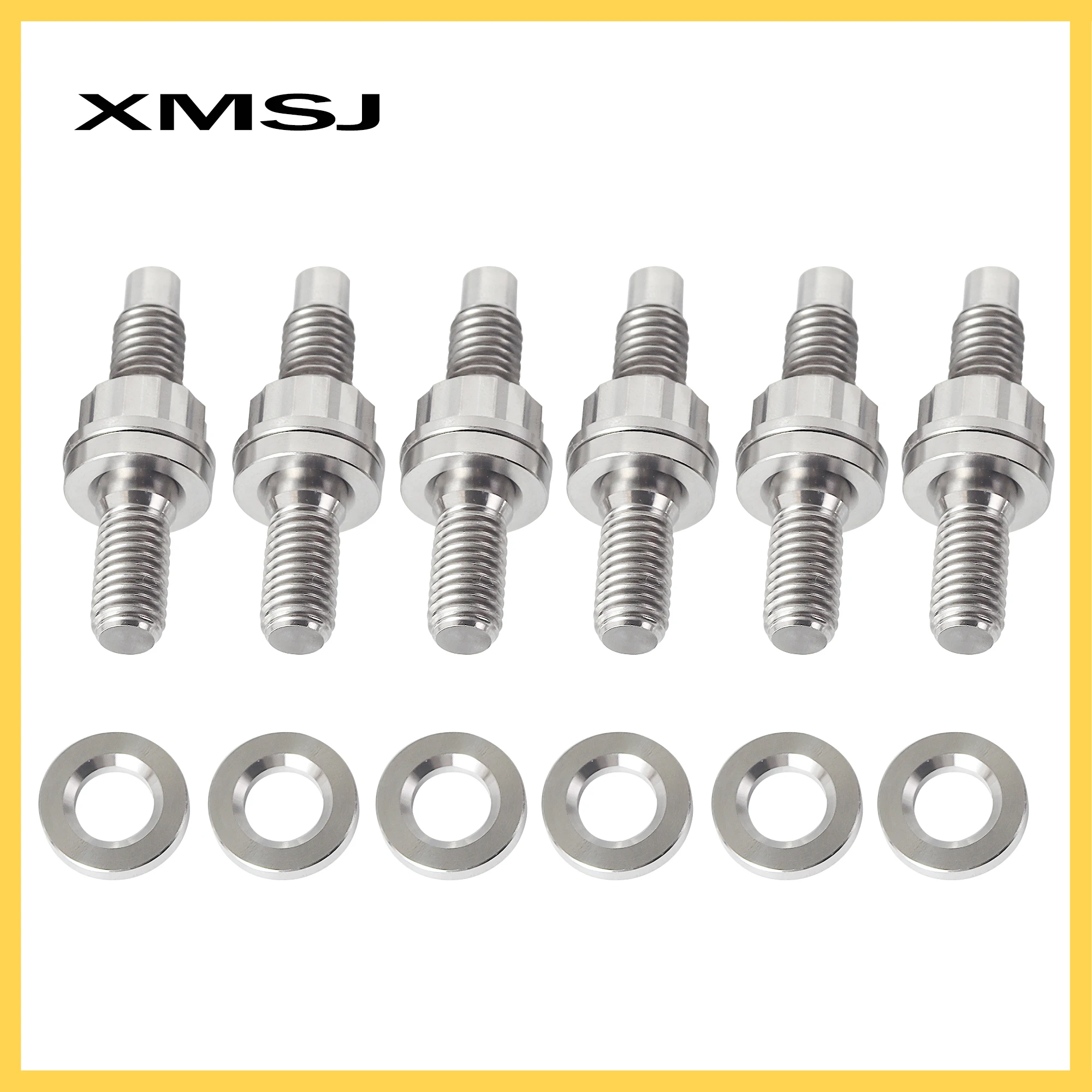 XMSJ Exhaust Manifold Stud Bolt M8/M10 Intake Or Exhaust Kit Pipe Titanium Screw With Nut Washer For Automobile Car Motorcycle