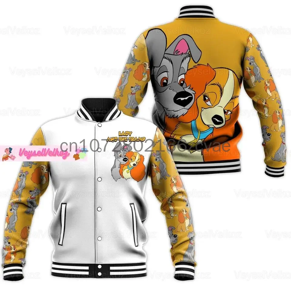 Disney Tigger Baseball Jacket 2024 New Disney Casual Baseball Jacket Oversize Street Men\'s and Women\'s Jacket