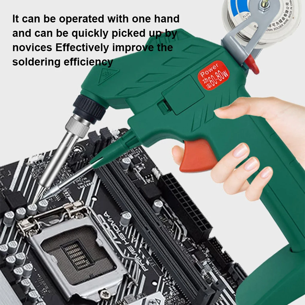 

Hand-held Electric Soldering Iron Gun Internal Heating Soldering Iron Automatically Send Tin Gun Soldering Welding Repair Tool