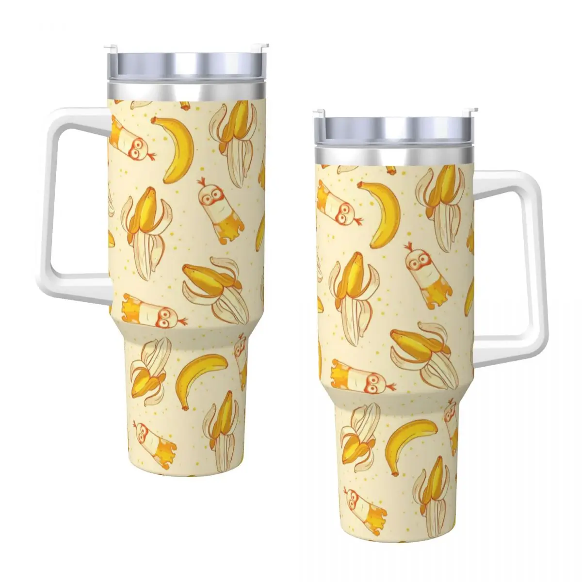 M- Minions Stainless Steel Tumbler Beach Car Mugs Large Thermal Mug Insulated Cold Drink Milk Tea Water Bottle