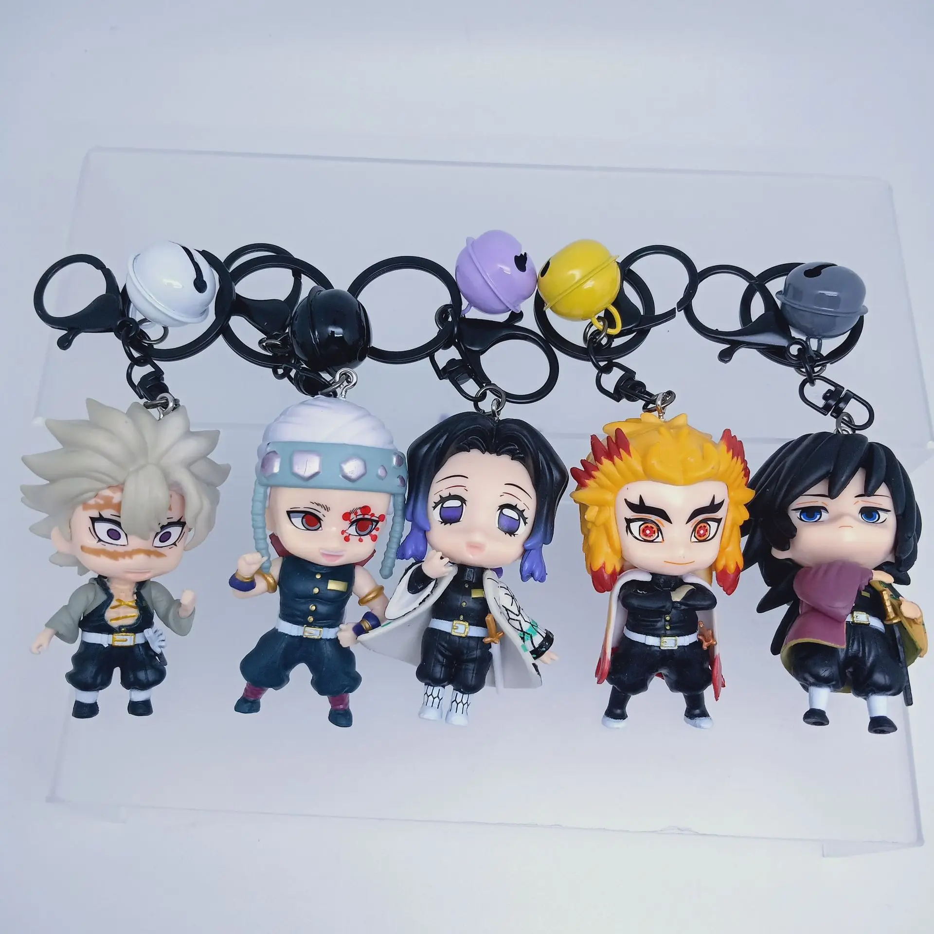 Pendant Anime Keychain Demon Slayer Kimetsu no Yaiba Kamado Tanjirou Nezuko Cosplay Props Cartoon Accessories Keyrings Halloween