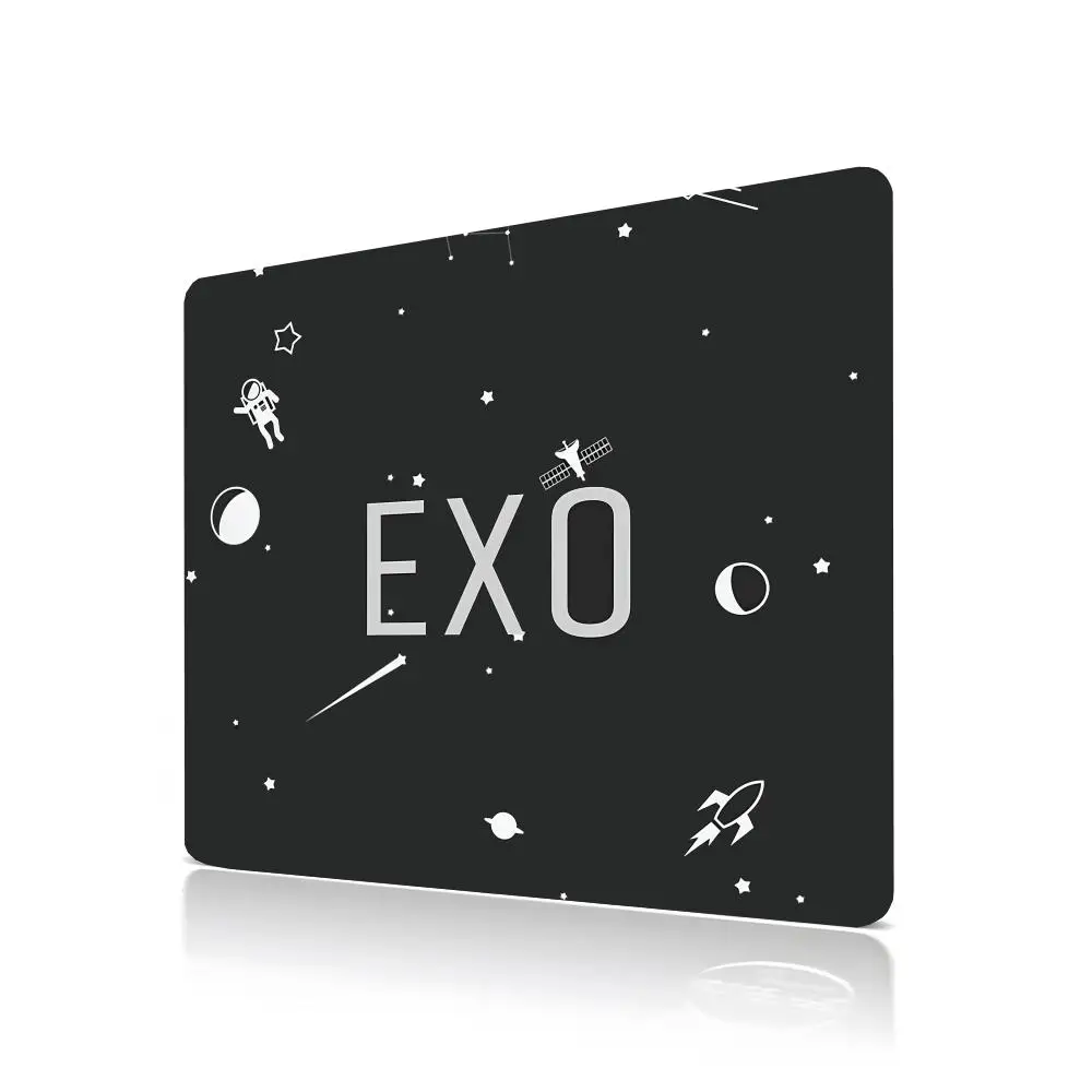 EXO Logo Kpop Mouse Pad Gamer Large Size Office Desk Protector Mat 450x400X2MM Waterproof Desktop Mouse Pad