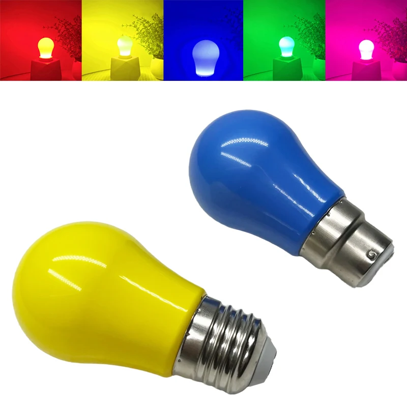 

85*45MM LED Globe Light Bulbs E27 B22 2W Pear Shape Lamp Multicolor Decor Light 360Degree Lighting for Home Party 110V/220V