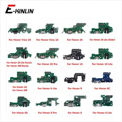 Разъем зарядное устройство Плата USB зарядный порт док-станция гибкий кабель для HuaWei Honor 9 8 8C 8X 10i View 20 20S 20E 10 Pro Lite