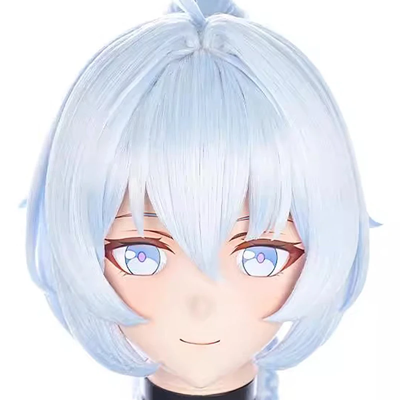 Personalizar personagem crossdressing kig máscara anime figuras cosplay máscara de cabeça cheia anime japonês role play kigurumi máscara bjd