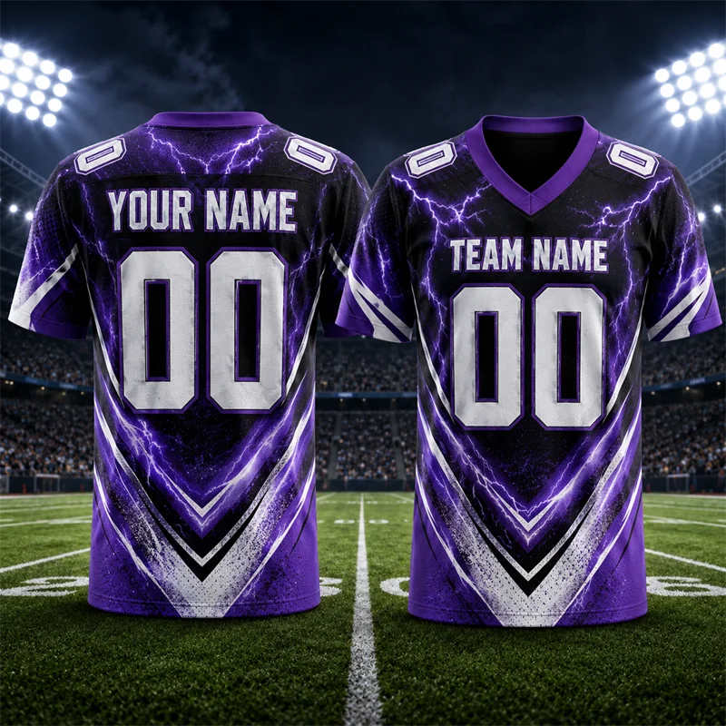 Trendy Personalization Rugby T Shirts For Men Free Custom Name Team Name Number DIY Football Jersey Loose Quick Dry Kids Tees