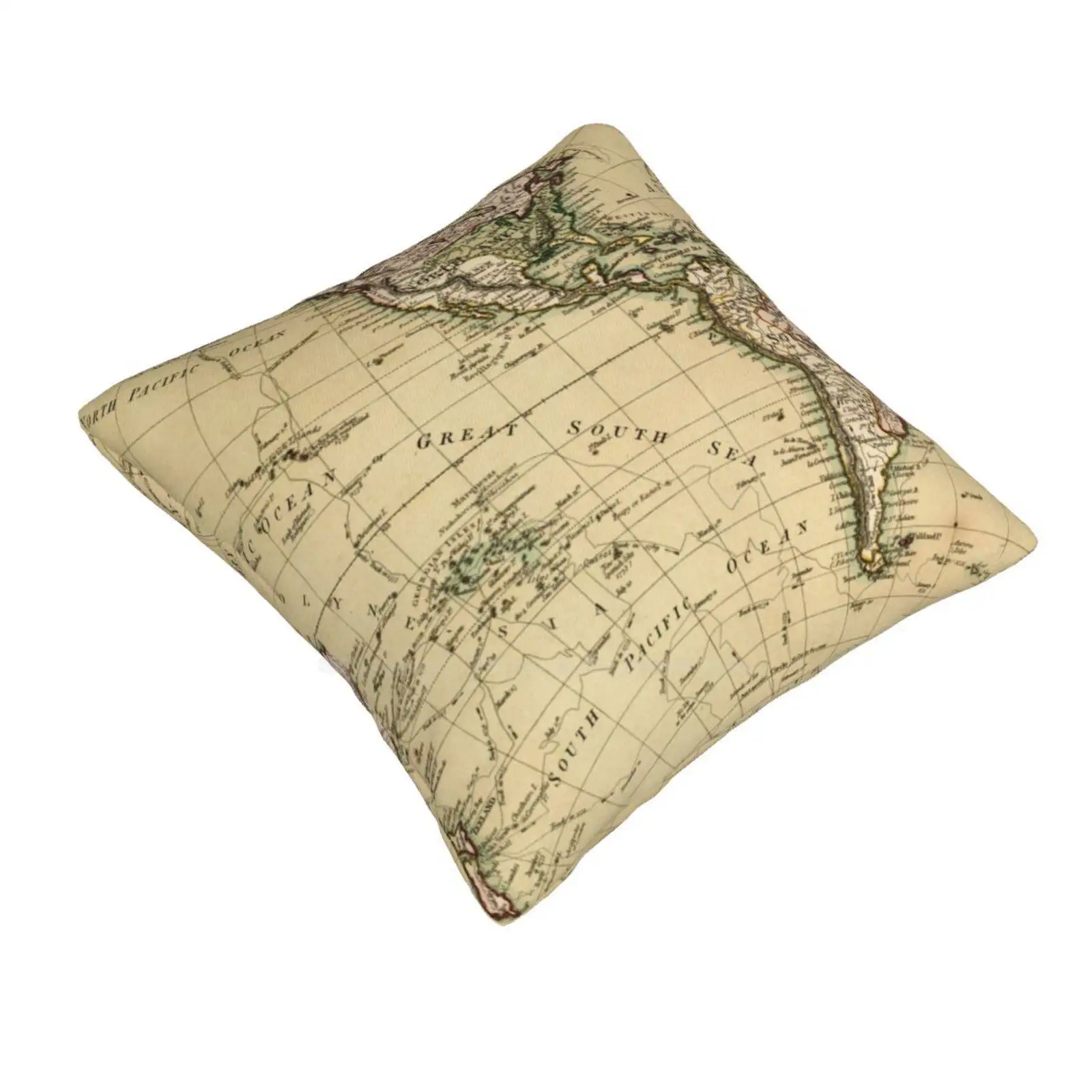 Antique World Map Pillowslip Pillowcase Antique World Map Old