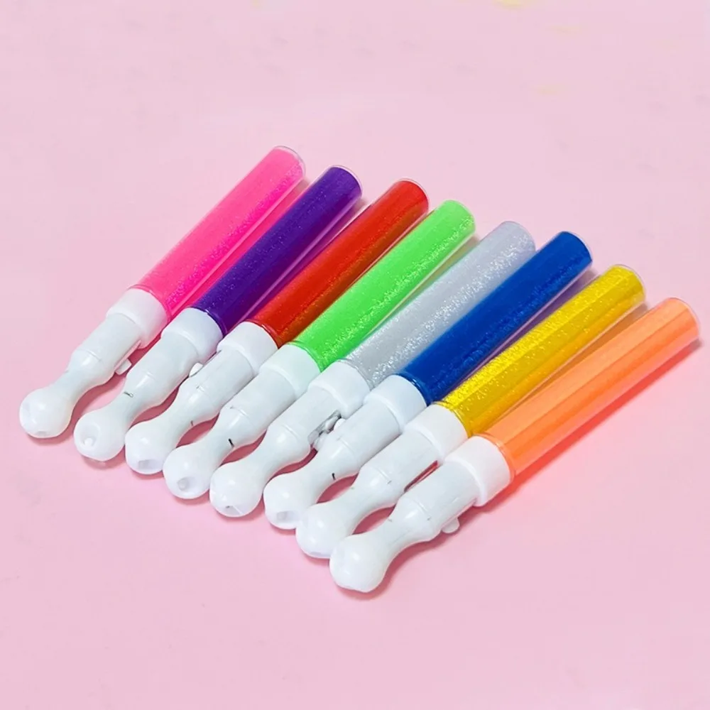 4 pezzi interruttore a tre marce bastoncini luminosi a LED barra luminosa corta in ABS alimentata a batteria bastoncini flash multicolori celebrazione