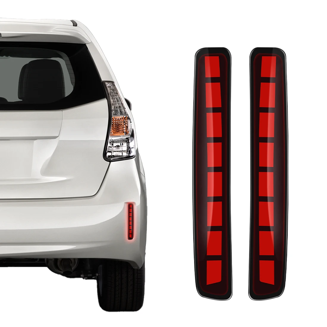Feu de stop LED pour Toyota Spade Esquire NOAH/VOXY 80 Prius 40 Scion tC, réflecteur de pare-chocs arrière, clignotant dynamique