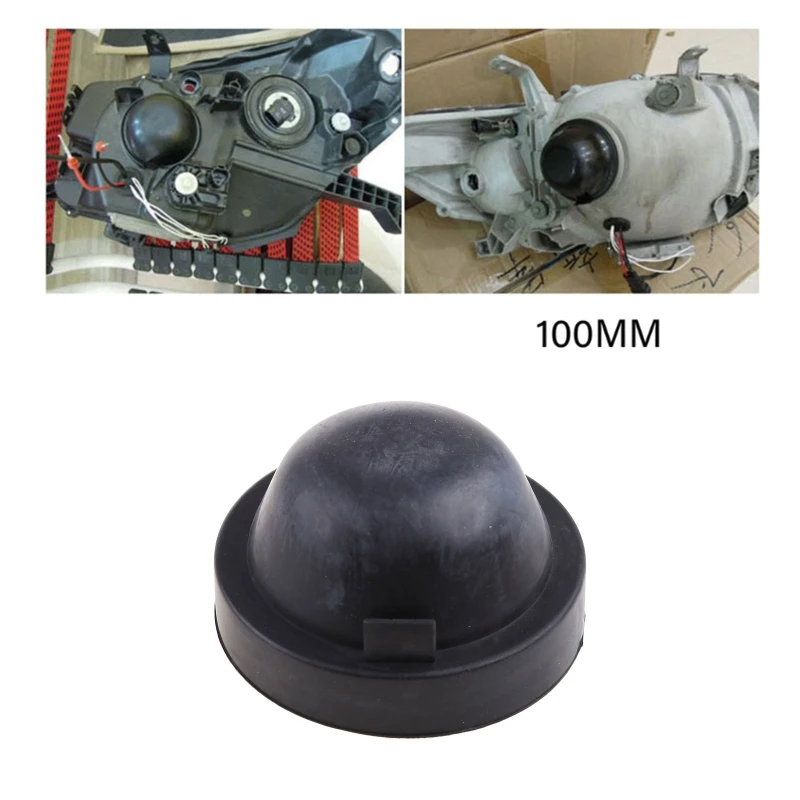 

Rubber Housing Seal Cap Dustcover for Headlight Install Retrofit-Dust Cover for Hidden LED Conversion Kit Waterproof