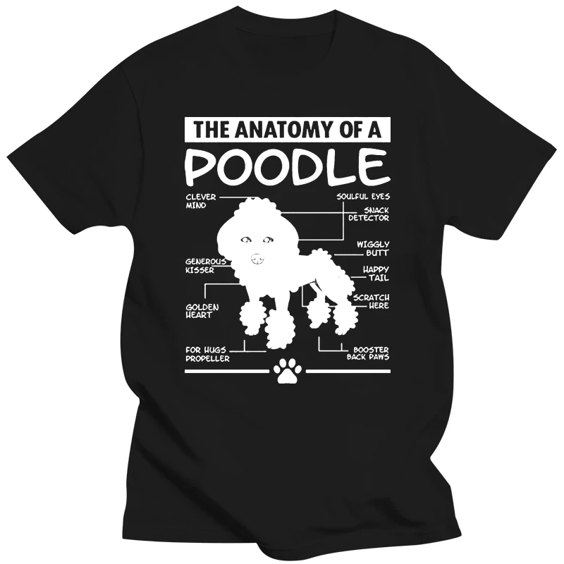 Poodle T-Shirt Funny Gift  Dog Lover:  Anatomy  A Poodle