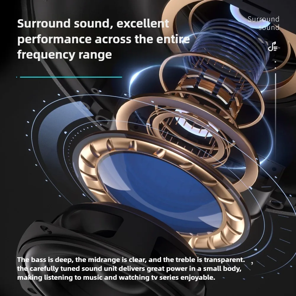 OKOP Harman Glazed صوت بلوتوث لاسلكي، مضخم صوت RGB لسطح المكتب لبطاقة المنزل، مكبر صوت متعدد الوظائف للجو، المنزل، التخييم #5