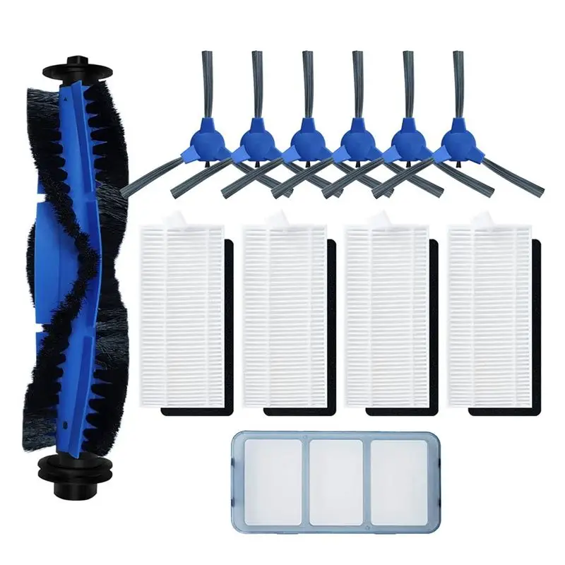 ABRW-For Eufy Robovac 11S 15T 15C 25C 30C Hepa Filter Pre-Filter Roller Brush Side Brushes Set Carpet Robotic Vacuum Cleaner