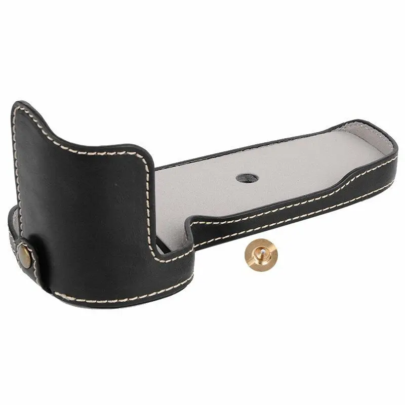 Leather Camera Case Base Half Cover For Canon EOS 5D Mark III IV 5D3 5D4 New  Body Bottom Shell
