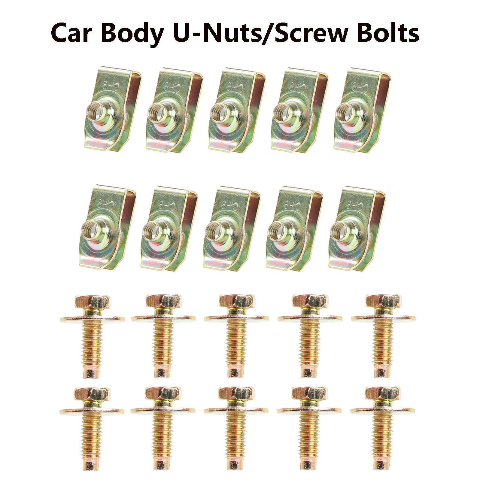 20Pcs Body Engine Cover Undertray Splash Shield Guard Bumper Bolts U-nut Clips Fender Liner Retainer Push Rivet Hex Head Screws