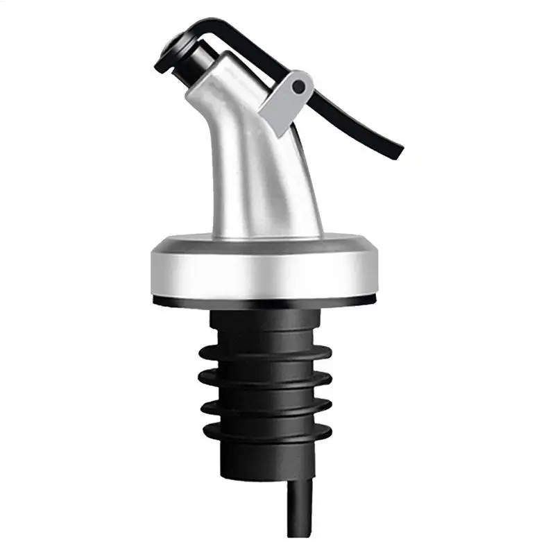 1PC Stainless Steel Wine Olive Oil Pourer Dispenser Spout Glass Bottle Pourer Cap Spout Stopper Mouth Dispenser Bartender