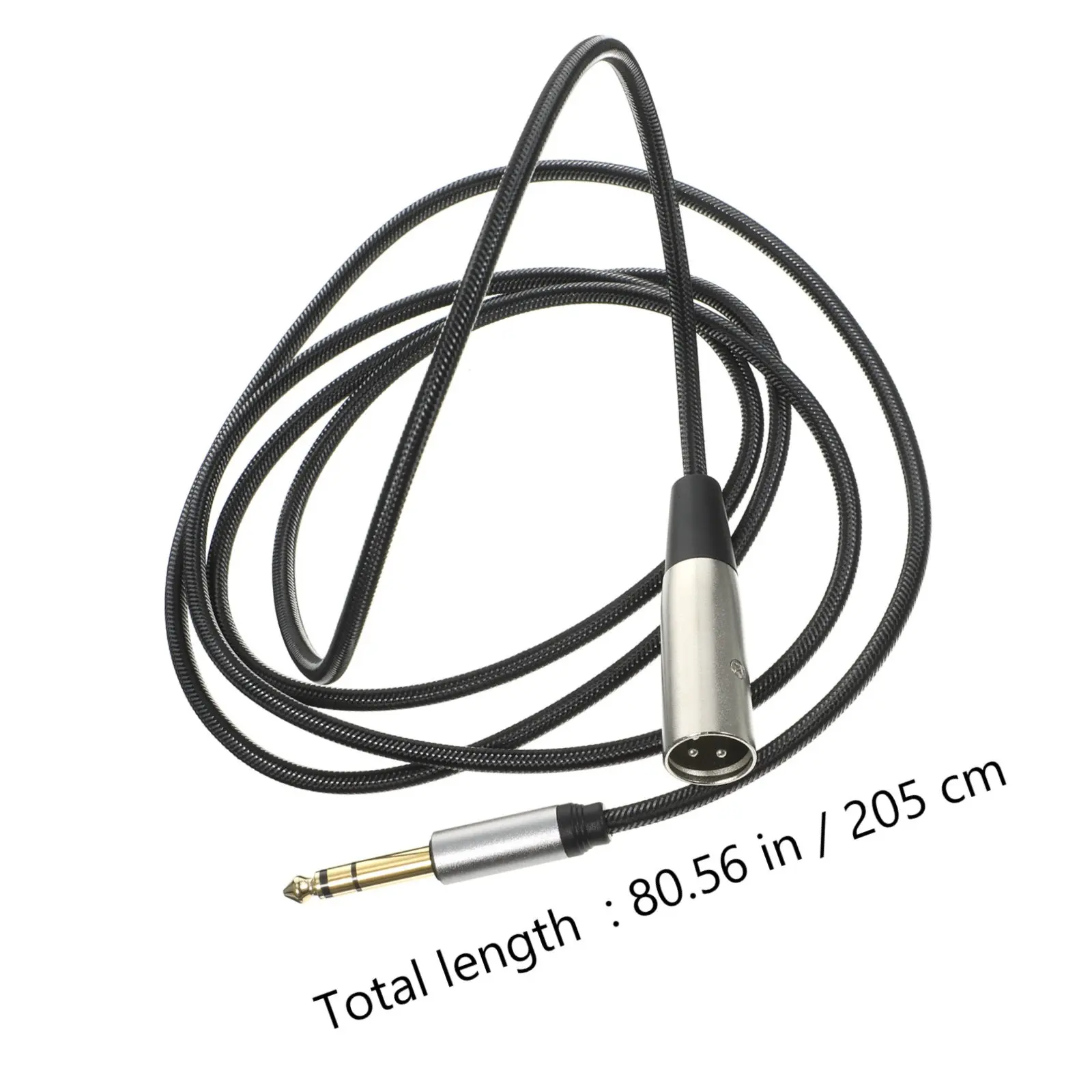3 Pin Xlr Microphone Audio Cable Tinned Copper Wire Wear Resistant High Fidelity Signal Transfer Stable Tone