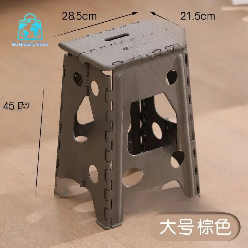 Folding stool household dining chair portable outdoor thickened small bench chair