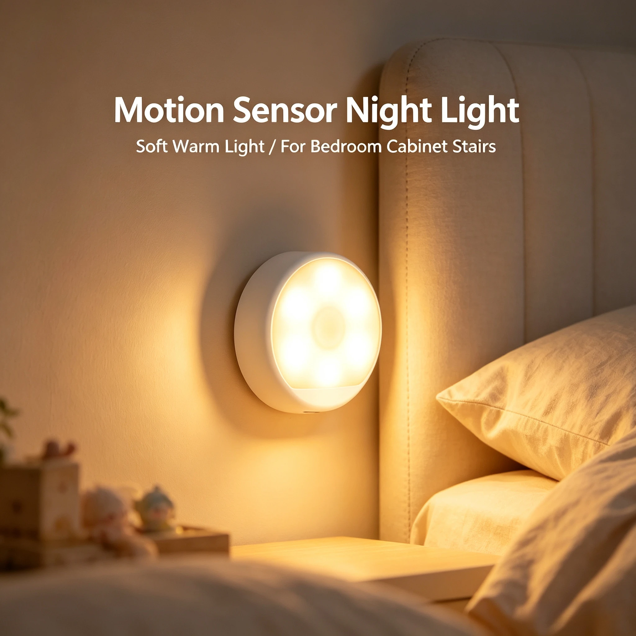 Yeelight LED Motion Sensor Night Light Rechargeable Warm Light Smart Home Lamp for Bedroom Wardrobe Corridor Kitchen Aisle