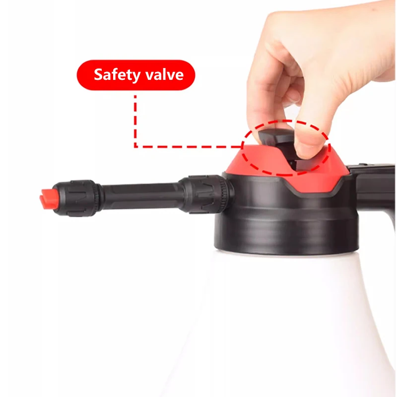 2500mAh foam boss electric sprayer 1.8L automatic pressure gun for car wash sprayer corrosion resistant acid Alkali