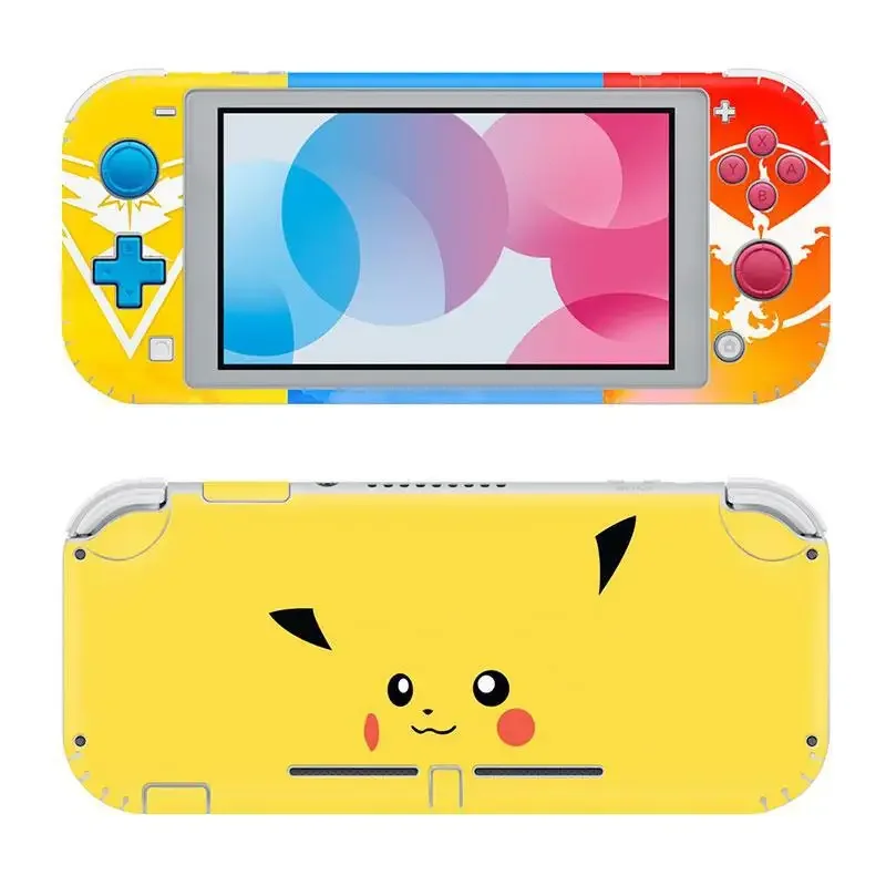 Pikachu Protect Shell Sticker Compatible for Nintendo Switch Lite Sticker Protective Case Sticker Console Accessories