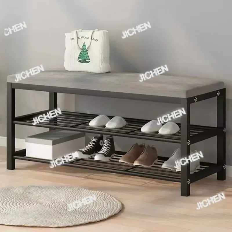 

Табурет для смены обуви JC, табурет для домашнего хранения дивана, прямоугольный магазин обуви для отдыха, магазин одежды, табурет для хранения, многослойный Sh