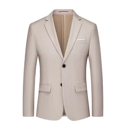 Mens Blazer Formal Business Slim Wholesale Boutique Fashion Solid Color Groom Wedding Dress Male Suit Jacket Coat Tuxedo