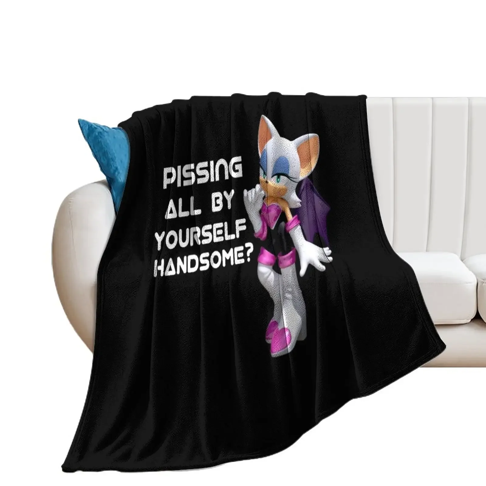 Copy of Pissing All By Yourself Handsome Sweatshirt? Throw Blanket Multi-Purpose Plaid on the sofa Picnic sofa bed Blankets