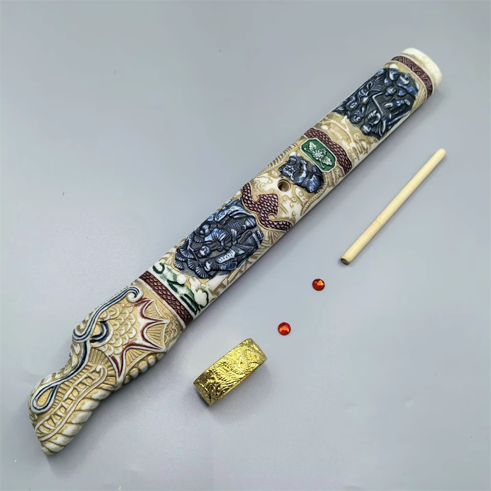 Wonderful Carved Dragon Tauka Handle For Japanese Samurai Katana Sword Hilt Accessories