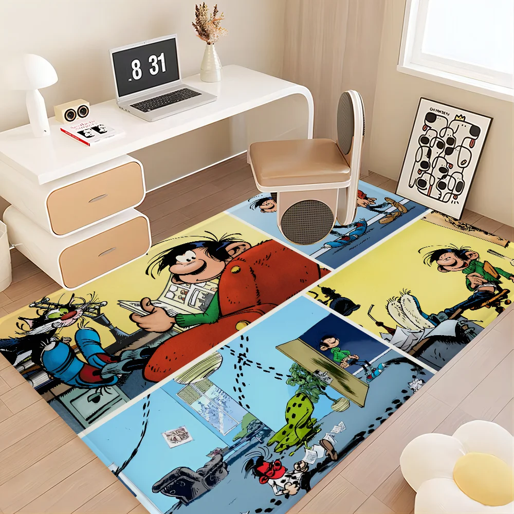 Gaston Lagaffe Floor Mat Floor Mat Non-Slip Laundry Room Mat Laundry Decor Balcony Child Living Room Household Carpets