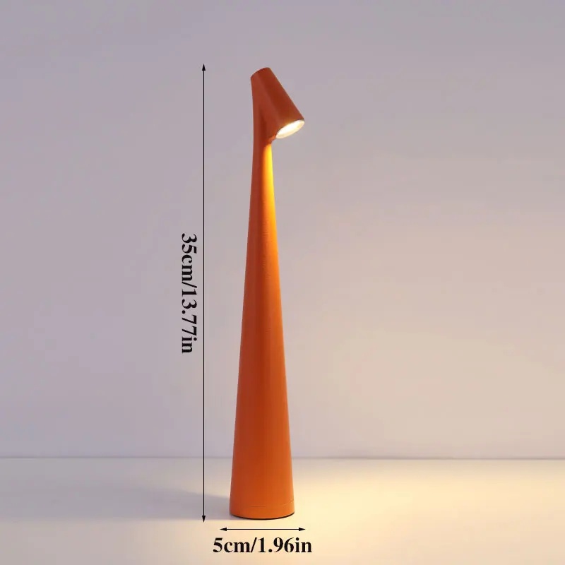 Led Modern Minimalist Rechargeable Reading Lamp, Creative Living Room Study Night Light, Top Touch Switch, Three-Color Dimming, Ambient Desktop Decorative Lamp, Suitable for Bedroom, Study, Etc. Decorative Lighting.