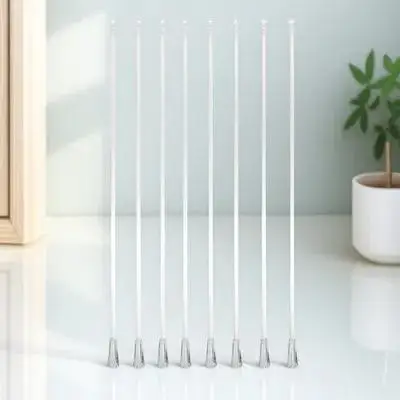 

8Pcs Window Blind Replacement Rods Vertical Blind Wands Plastic Tilt Rods 17 Inches Long Blinds Accessories Long Blinds Rod
