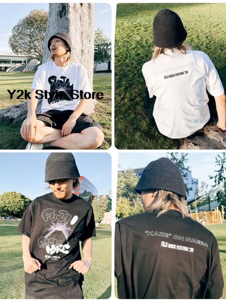 Fujii Kaze / ふじい かぜ Cotton T-shirt 2026 Fuji ROCK FUJII KAZE T-shirts Unisex short sleeve Streetwear Man Women Fans Gift Tops