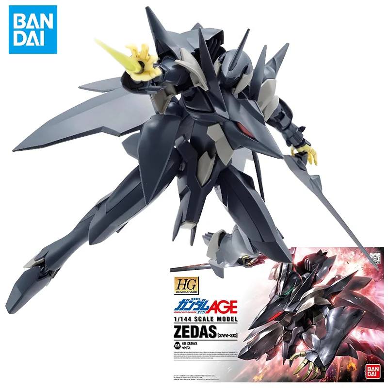 Bandai Original HG AGE 06 Jedas HG MODELL IM Maßstab 1:144 ZEDAS XVV-XC Action Figure Montage Modell Spielzeug Sammeln Modell Ornamente