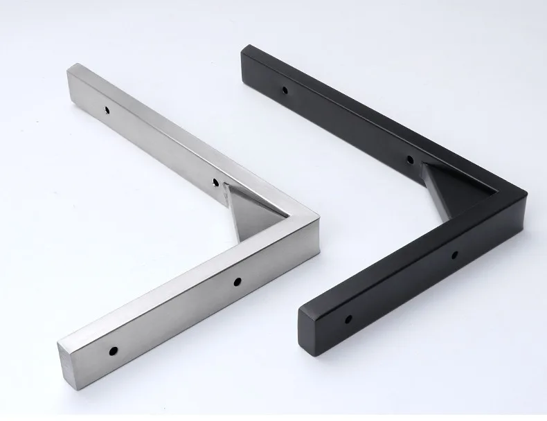 2 Stück Verstärkte Edelstahl-Dreieckshalterungen mit Schrauben DIY Regal-Eckverbinder für Marmortisch-Arbeitsplatten – Detail 19