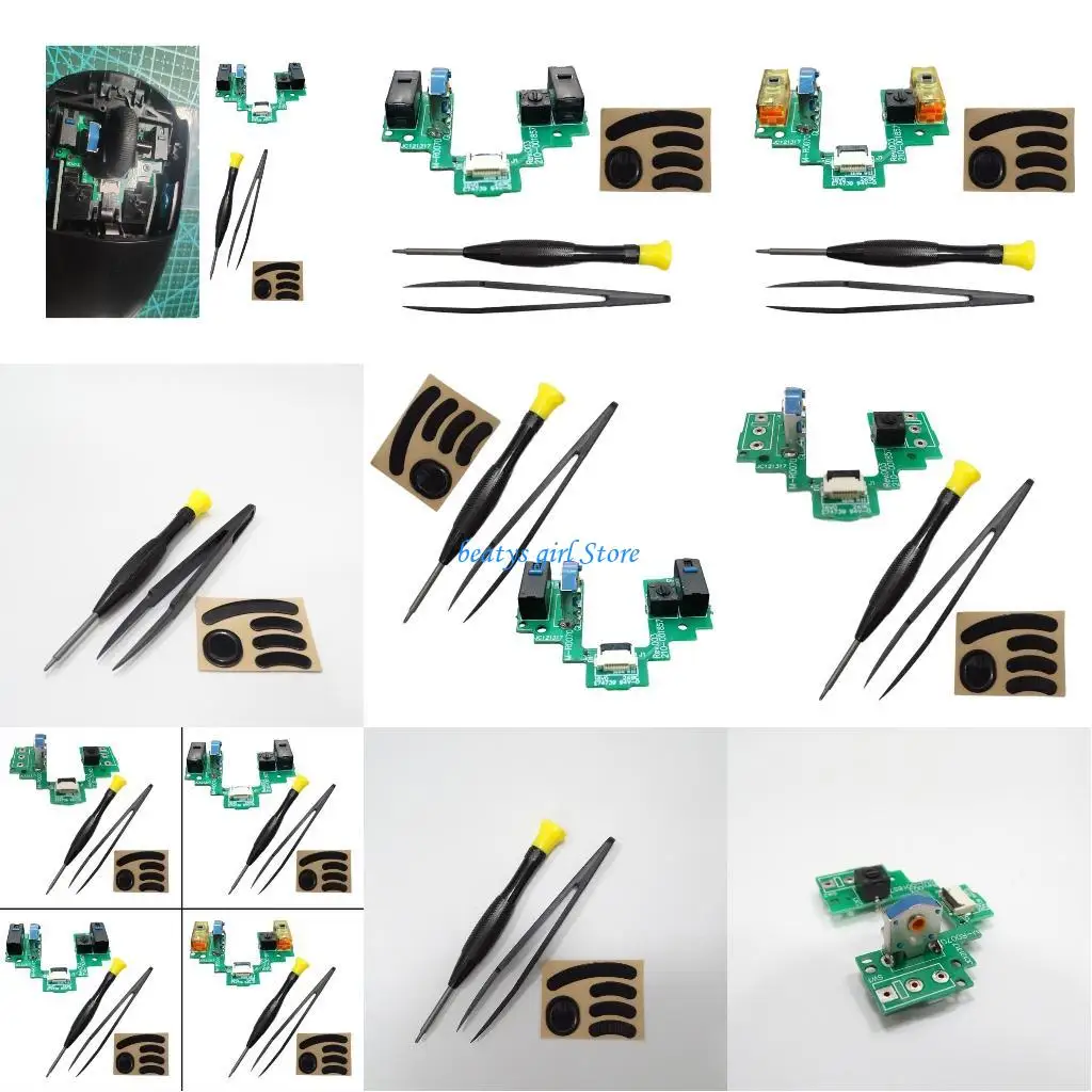 

C7AB Mouse Repair Part Mouse Upper Motherboards Microswitch Button Assembly Board for GPro Wireless