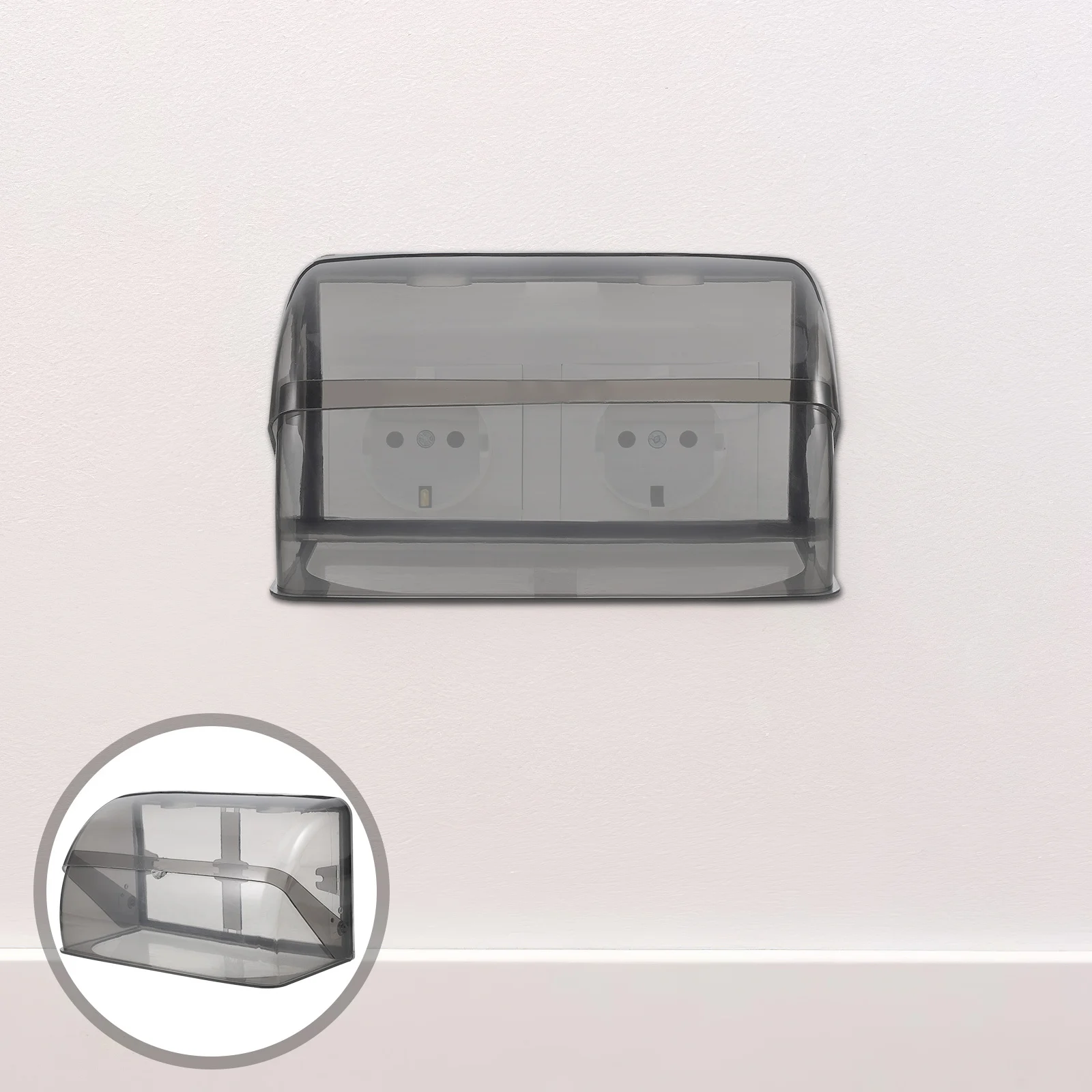 

Dual 86 Type Waterproof Socket Outdoor Bathroom Use Protection Durable Splash Proof Easy Installation