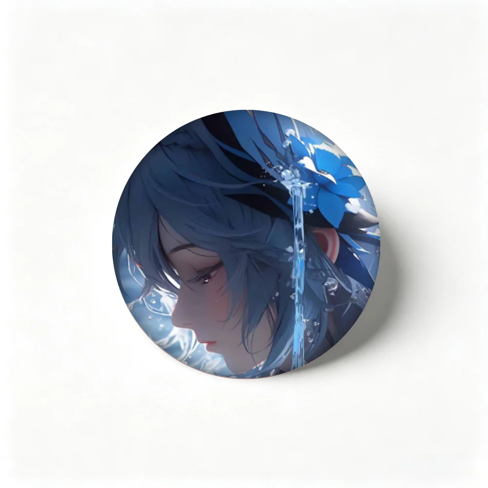 Anime Pins Genshin Impact Furina Brooch, Cute Cartoon Badge for Clothing Bag Accessories