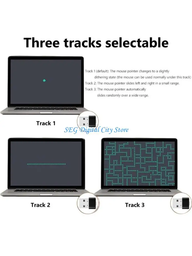 

U75B USB Mouse Jiggler Mouse Movement Simulator Mouse Jiggler Mouse Mover Driver-Free