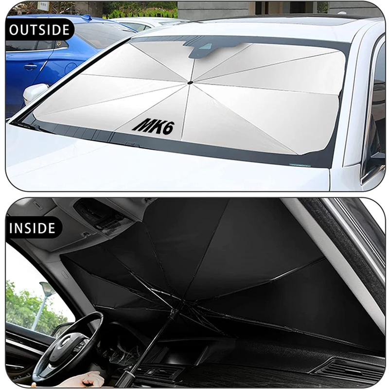 For Volkswagen Volkswagen Golf 7 5 6 MK8 MK7 MK6 MK5 MK3 MK2 car logo foldable portable sunshade windshield heat shield